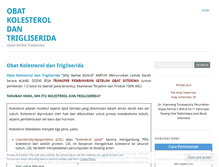 Tablet Screenshot of obatkolesteroltrigliserida.wordpress.com