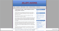 Desktop Screenshot of musingsbymiller.wordpress.com