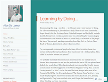 Tablet Screenshot of alicedelamar.wordpress.com