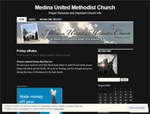 Tablet Screenshot of medinaumc.wordpress.com