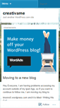 Mobile Screenshot of creativame.wordpress.com