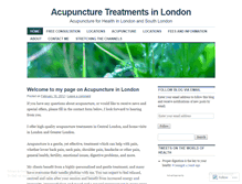 Tablet Screenshot of londonacupuncture.wordpress.com