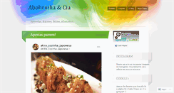 Desktop Screenshot of abobrinhaecia.wordpress.com