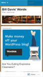 Mobile Screenshot of billdaviswords.wordpress.com