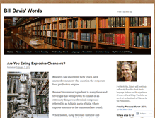 Tablet Screenshot of billdaviswords.wordpress.com