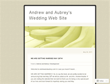 Tablet Screenshot of andrewandaubrey.wordpress.com