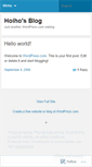 Mobile Screenshot of hoiho.wordpress.com