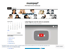 Tablet Screenshot of musicpop7.wordpress.com