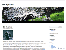 Tablet Screenshot of bwspeakers2.wordpress.com