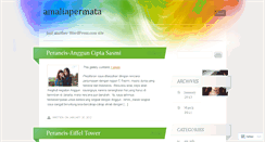 Desktop Screenshot of amaliapermata.wordpress.com