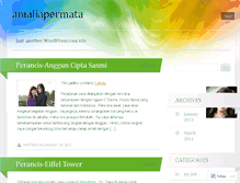Tablet Screenshot of amaliapermata.wordpress.com