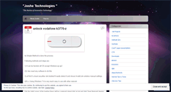 Desktop Screenshot of joshetechnologies.wordpress.com