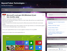 Tablet Screenshot of beyondfuturetech.wordpress.com