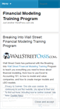 Mobile Screenshot of financialmodelingtraining.wordpress.com