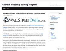 Tablet Screenshot of financialmodelingtraining.wordpress.com