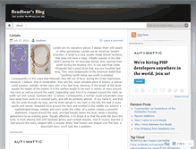 Tablet Screenshot of beadbear.wordpress.com