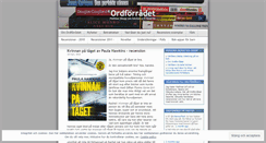 Desktop Screenshot of ordforradet.wordpress.com