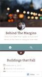 Mobile Screenshot of behindthemargins.wordpress.com