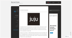 Desktop Screenshot of bernardkotzemusic.wordpress.com