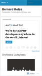 Mobile Screenshot of bernardkotzemusic.wordpress.com