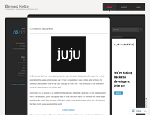 Tablet Screenshot of bernardkotzemusic.wordpress.com