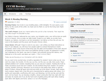 Tablet Screenshot of cccshbreviary.wordpress.com