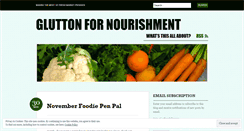 Desktop Screenshot of gluttonfornourishment.wordpress.com