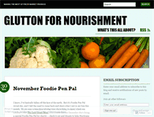 Tablet Screenshot of gluttonfornourishment.wordpress.com