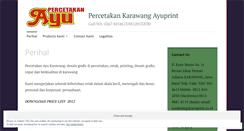 Desktop Screenshot of percetakandikarawang.wordpress.com