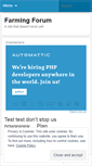 Mobile Screenshot of farmingforum.wordpress.com