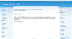 Desktop Screenshot of dakwahsunnah.wordpress.com