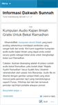 Mobile Screenshot of dakwahsunnah.wordpress.com