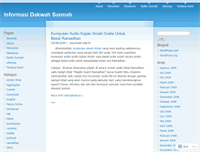 Tablet Screenshot of dakwahsunnah.wordpress.com
