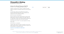 Desktop Screenshot of fitnesslife.wordpress.com