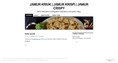 Desktop Screenshot of jamurkriukkrispi.wordpress.com