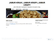Tablet Screenshot of jamurkriukkrispi.wordpress.com