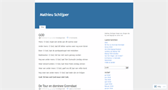 Desktop Screenshot of mathieuschlijper.wordpress.com