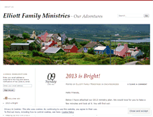 Tablet Screenshot of elliottfamilyministries.wordpress.com