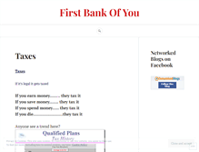 Tablet Screenshot of firstbankofyou.wordpress.com