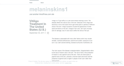 Desktop Screenshot of melaninskins1.wordpress.com