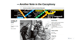 Desktop Screenshot of anoteinthec.wordpress.com