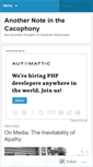 Mobile Screenshot of anoteinthec.wordpress.com