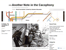 Tablet Screenshot of anoteinthec.wordpress.com