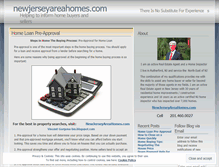 Tablet Screenshot of newjerseyareahomes.wordpress.com