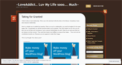 Desktop Screenshot of loveaddict.wordpress.com