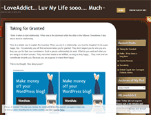 Tablet Screenshot of loveaddict.wordpress.com
