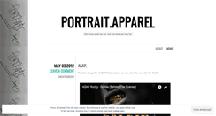 Desktop Screenshot of portraitapparel.wordpress.com