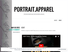 Tablet Screenshot of portraitapparel.wordpress.com