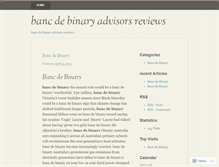 Tablet Screenshot of communities.bancdebinaryadvisorsreviews.wordpress.com