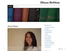 Tablet Screenshot of dianabritton.wordpress.com